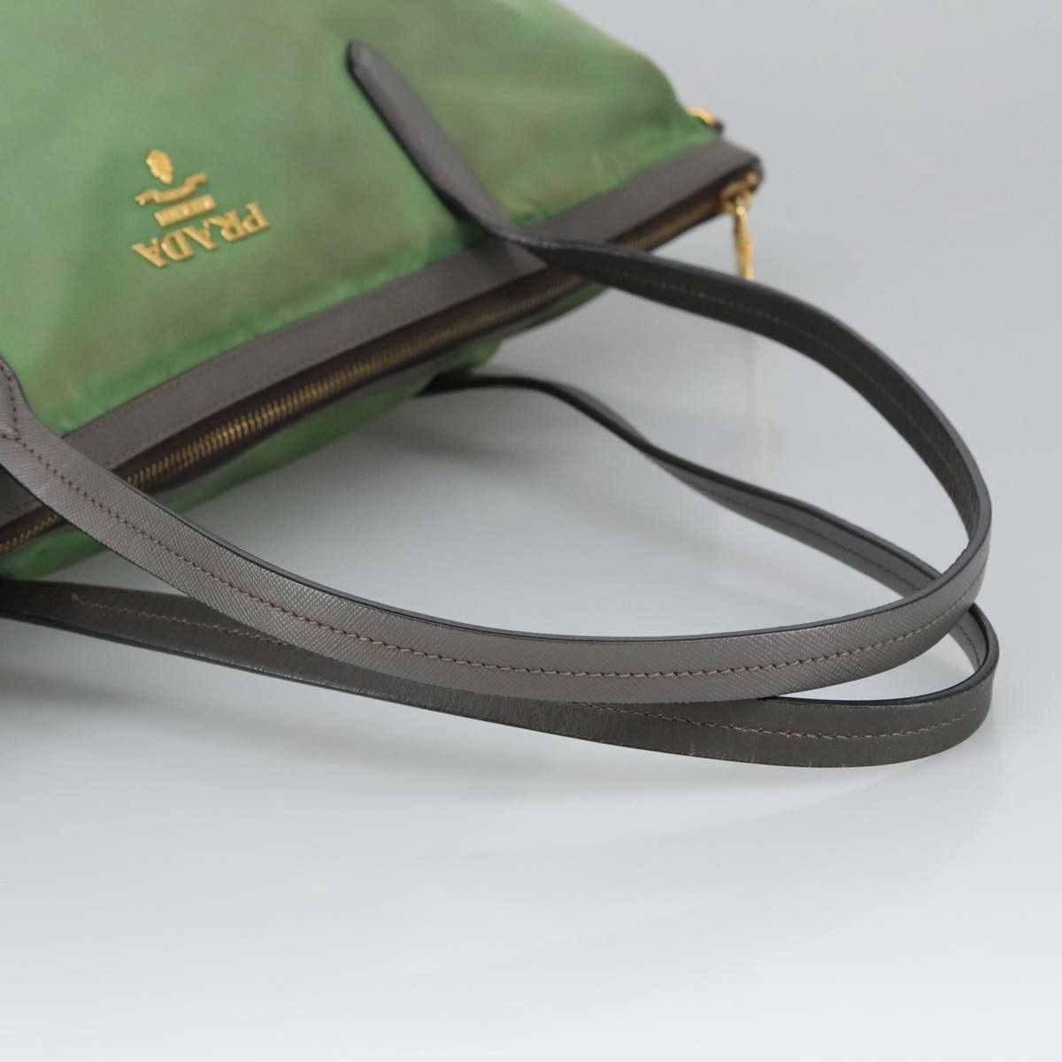 Prada Green Synthetic Tote Bag (Pre-Owned) Size ONE SIZE - 4 Thumbnail