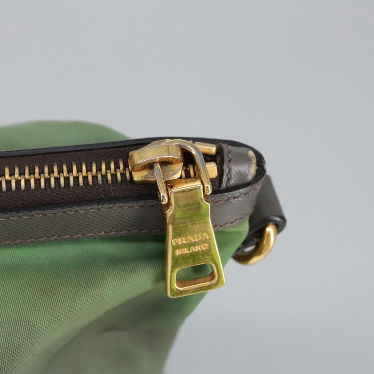 Prada Green Synthetic Tote Bag (Pre-Owned) Size ONE SIZE - 6 Thumbnail