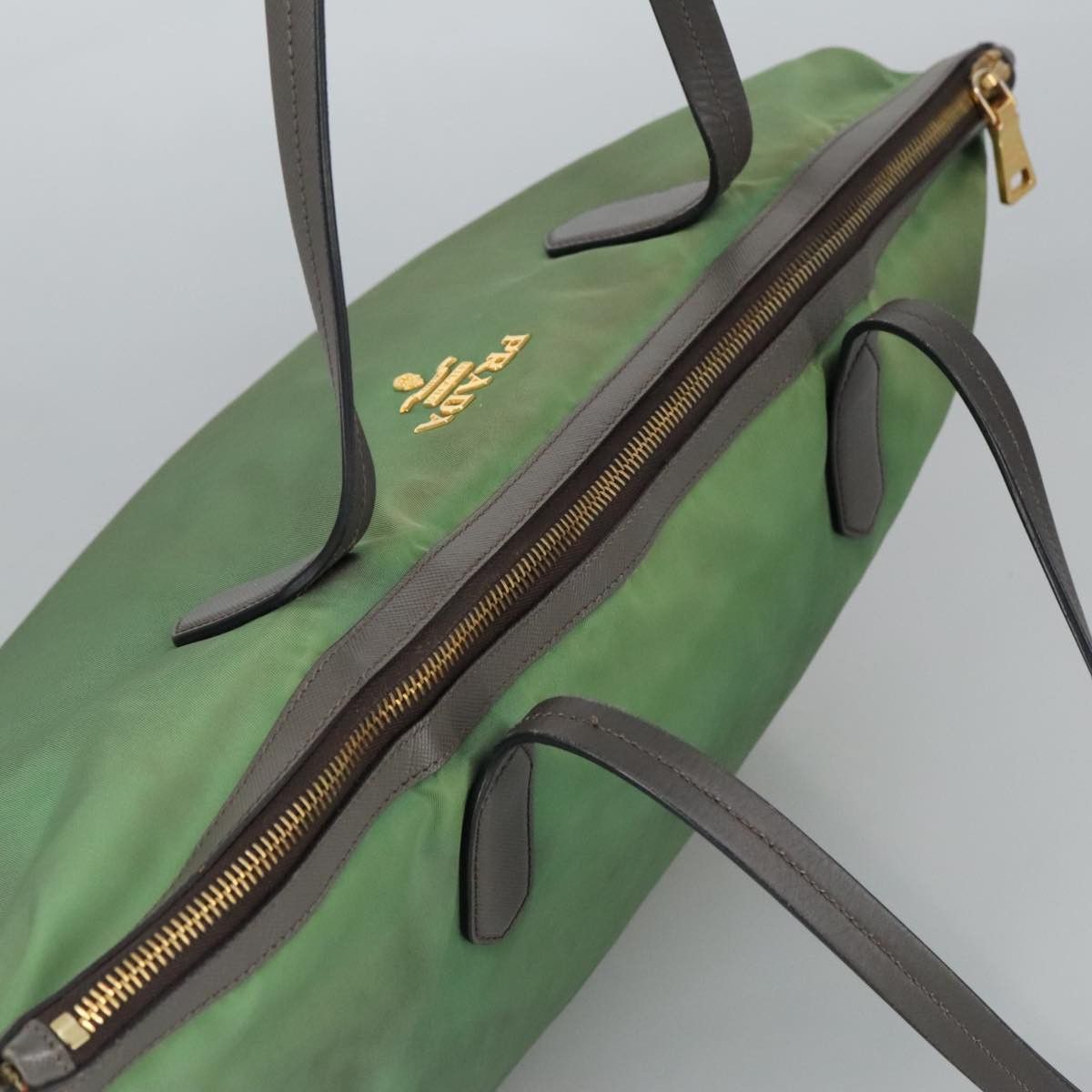 Prada Green Synthetic Tote Bag (Pre-Owned) Size ONE SIZE - 14 Thumbnail