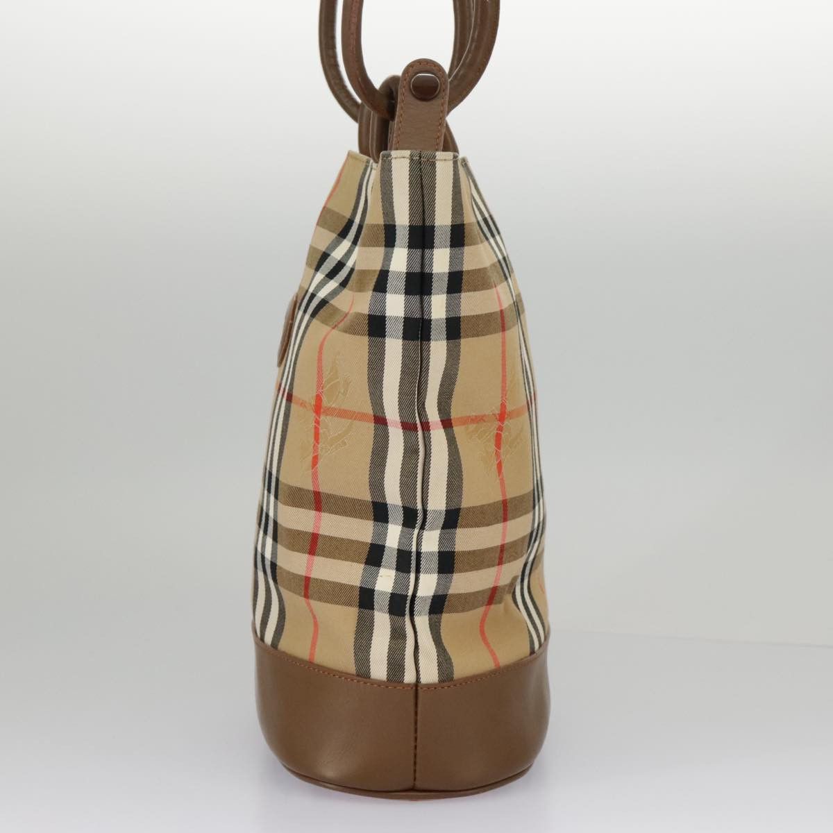 Burberry Nova Check Beige Canvas Shoulder Bag (Pre-Owned) Size ONE SIZE - 3 Thumbnail