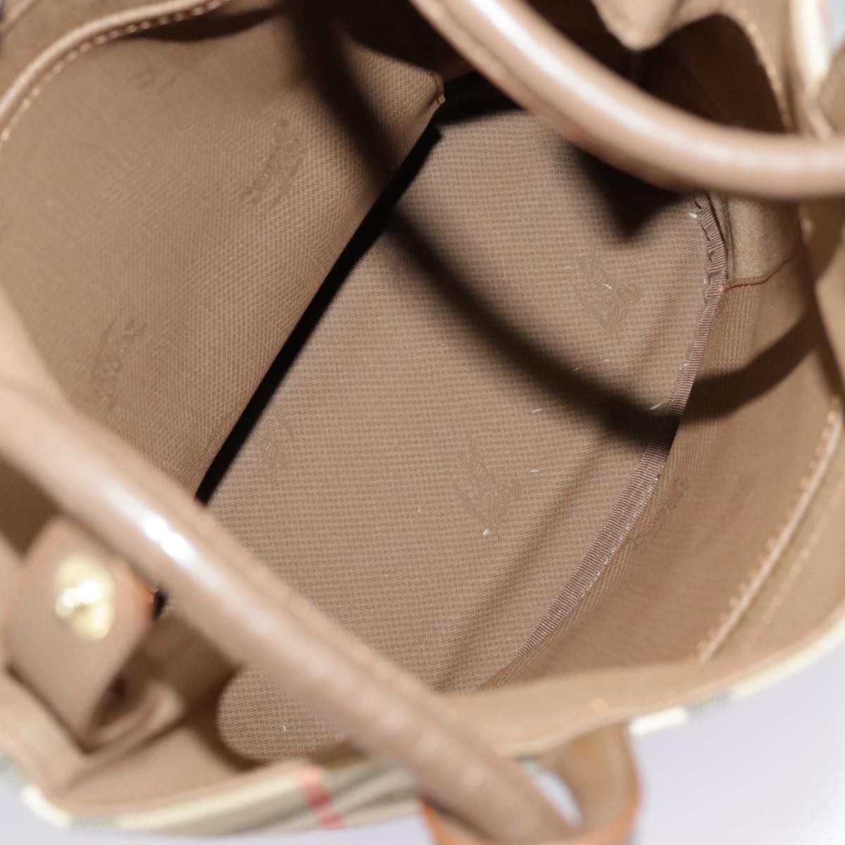 Burberry Nova Check Beige Canvas Shoulder Bag (Pre-Owned) Size ONE SIZE - 10 Thumbnail