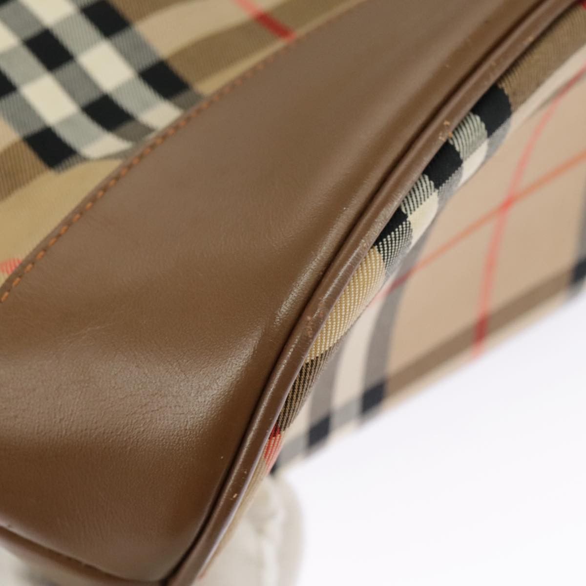 Burberry Nova Check Beige Canvas Shoulder Bag (Pre-Owned) Size ONE SIZE - 8 Thumbnail