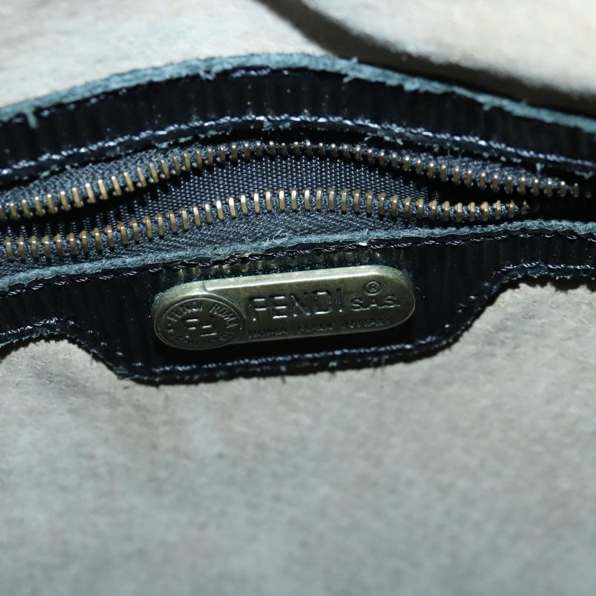 Fendi Black Canvas Handbag (Pre-Owned) Size ONE SIZE - 14 Thumbnail