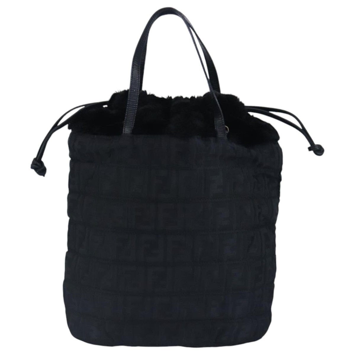 Fendi Black Canvas Handbag (Pre-Owned) Size ONE SIZE - 2 Thumbnail