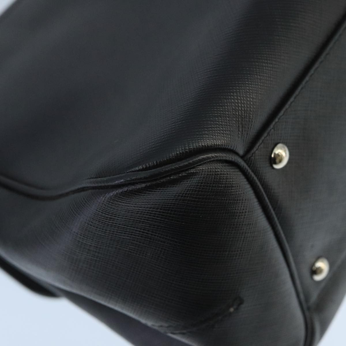 Salvatore Ferragamo Gancini Black Leather Handbag (Pre-Owned) Size ONE SIZE - 12 Thumbnail
