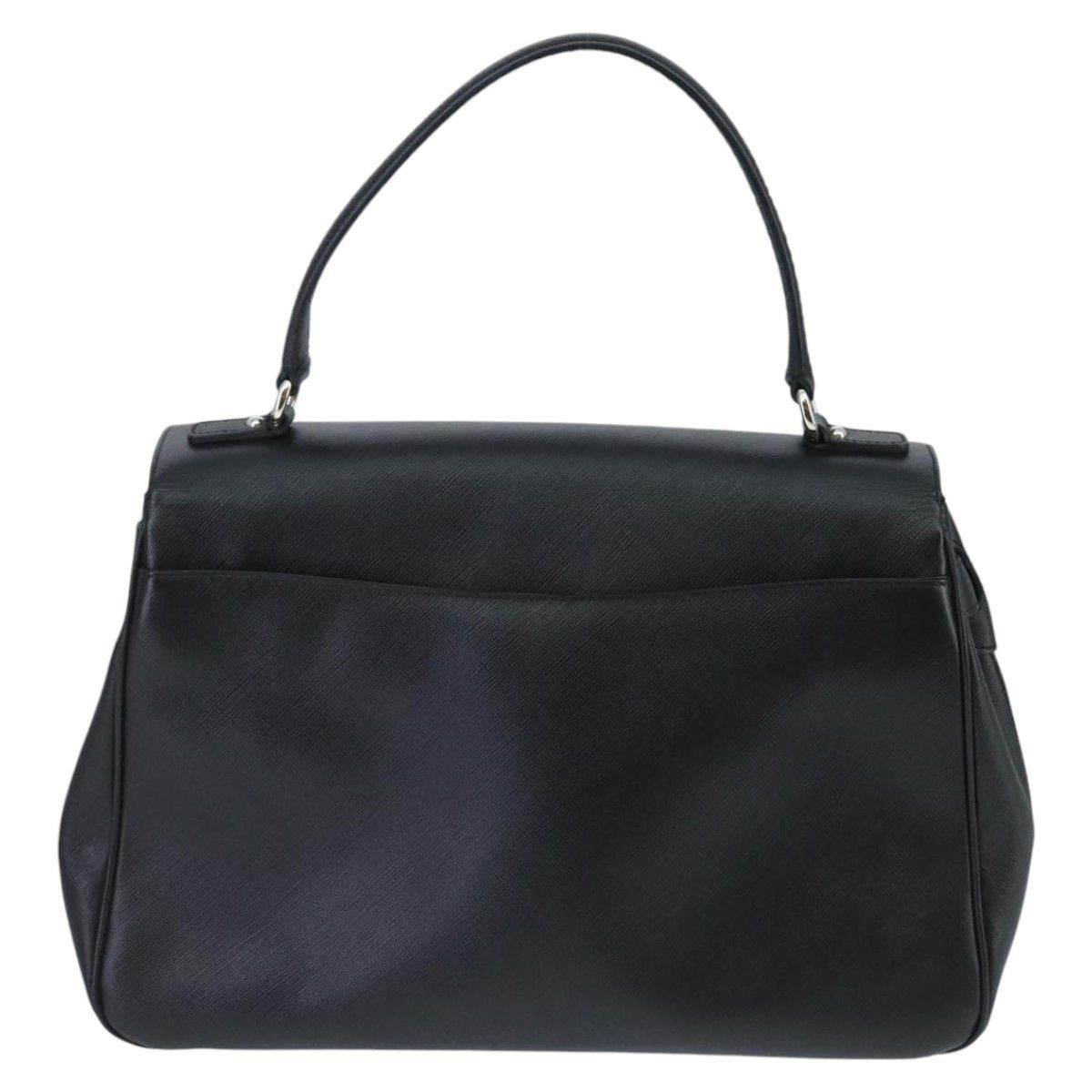 Salvatore Ferragamo Gancini Black Leather Handbag (Pre-Owned) Size ONE SIZE - 2 Thumbnail