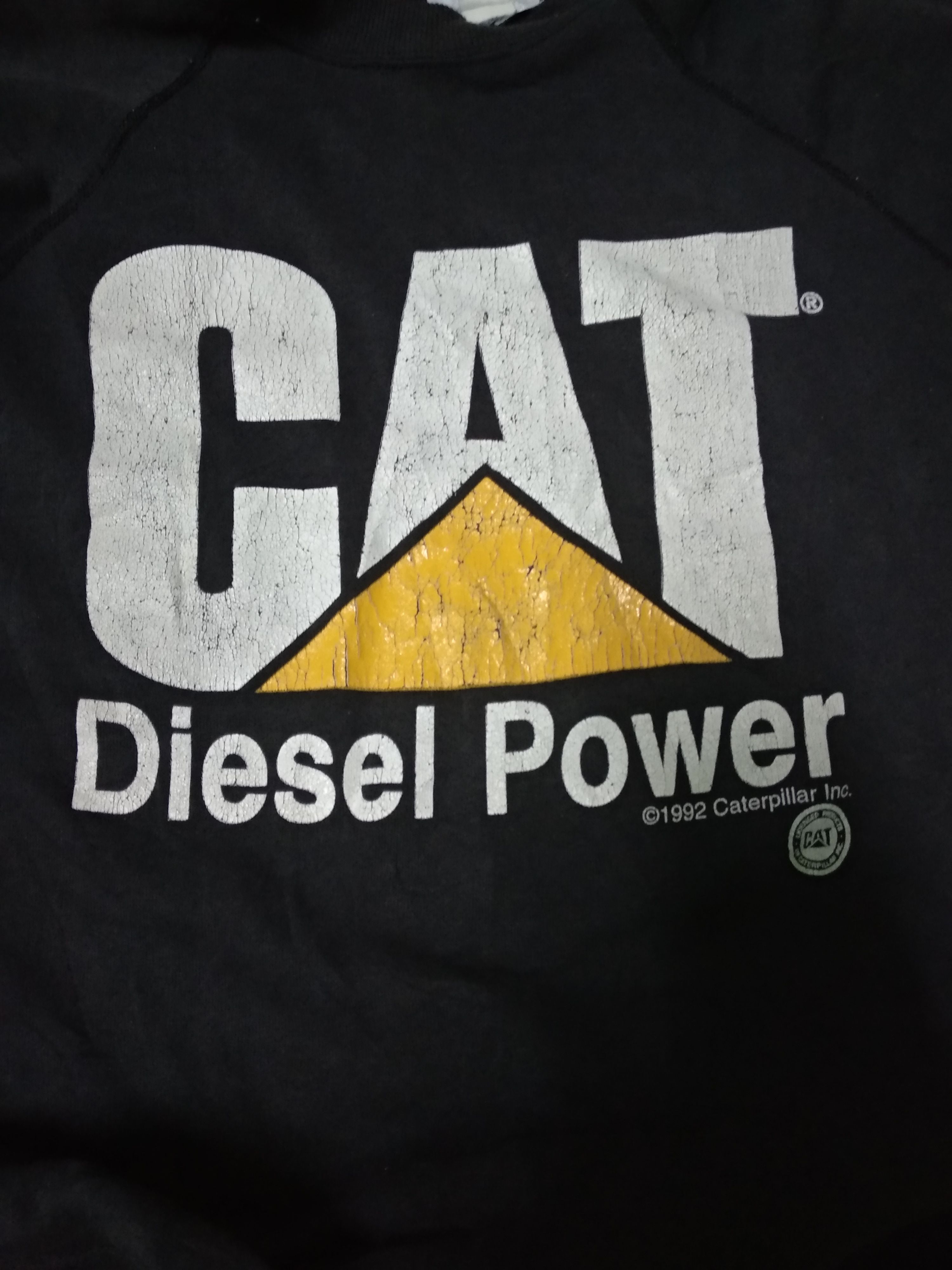 Caterpillar × Vintage Vintage Distressed Cat Caterpillar Big Logo Sweatshirt Size US M / EU 48-50 / 2 - 3 Thumbnail