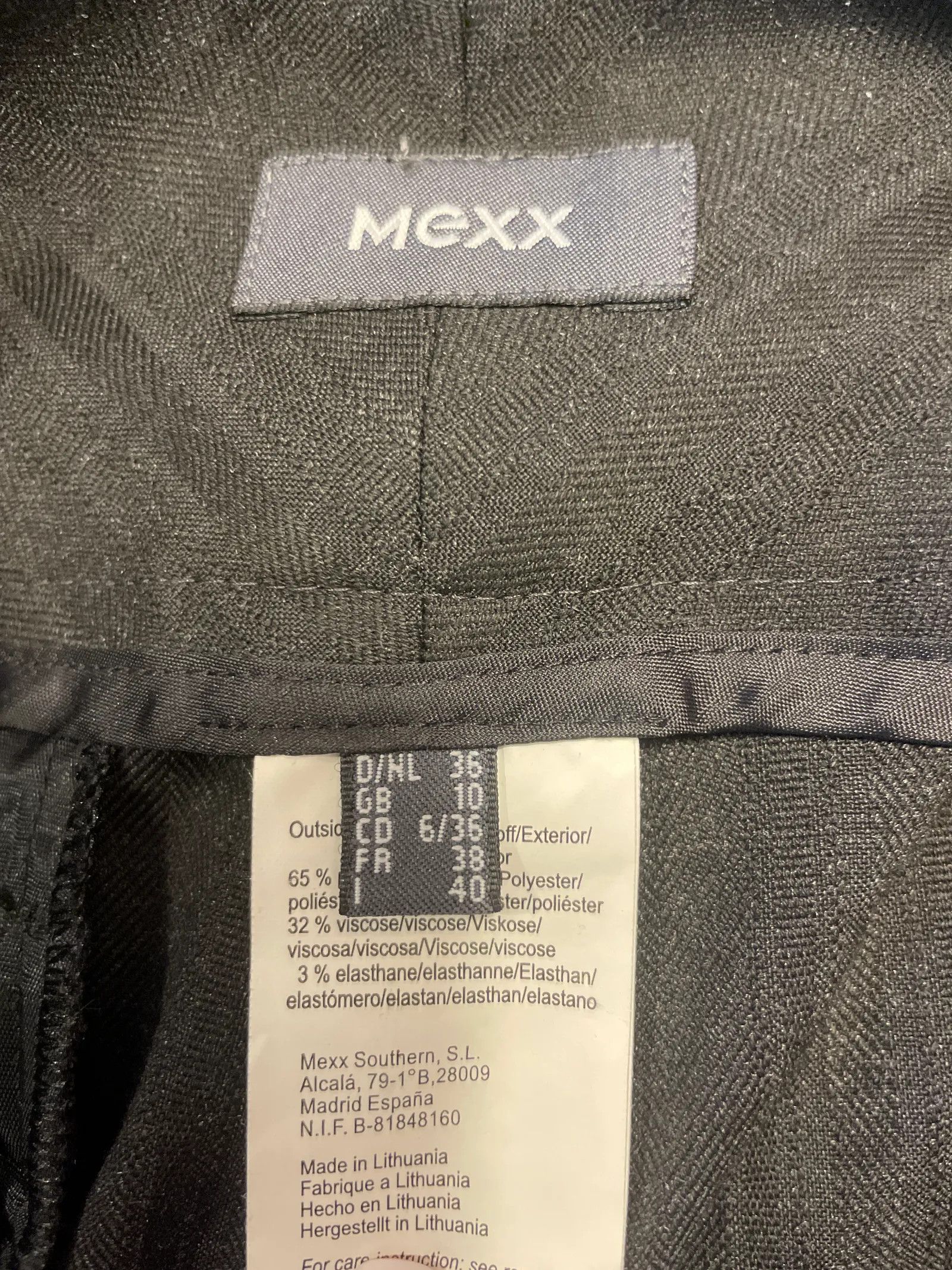 Mexx Mexx Rak fin byxa Pants Size 26" / US 2 / IT 38 - 2 Thumbnail