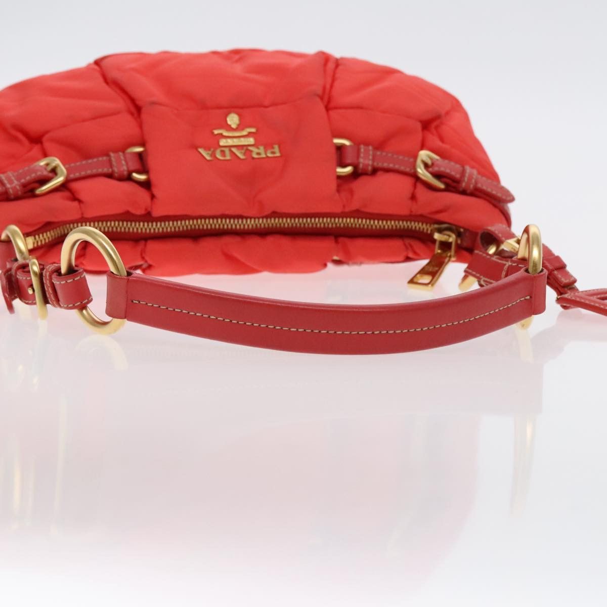 Prada Tessuto Orange Synthetic Shoulder Bag (Pre-Owned) Size ONE SIZE - 5 Thumbnail