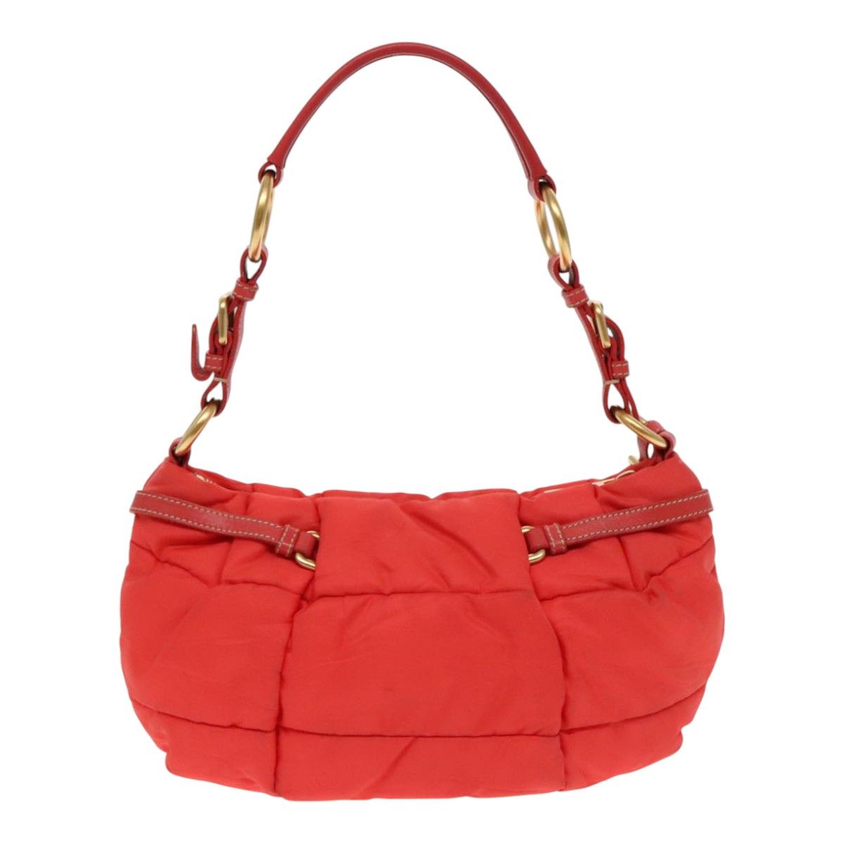 Prada Tessuto Orange Synthetic Shoulder Bag (Pre-Owned) Size ONE SIZE - 2 Thumbnail