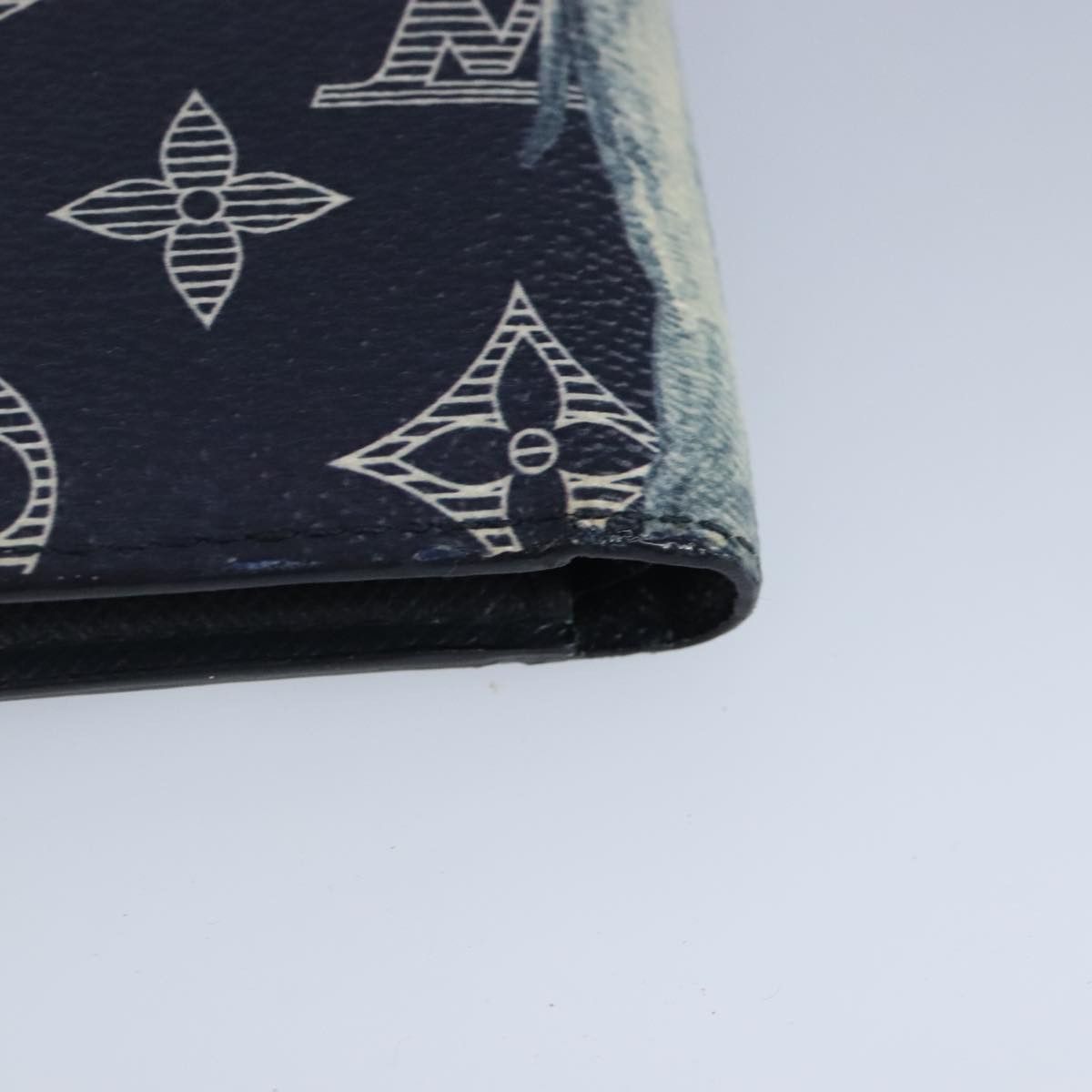 Louis Vuitton Marco Navy Canvas Wallet (Pre-Owned) Size ONE SIZE - 11 Thumbnail