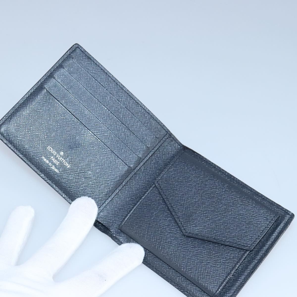 Louis Vuitton Marco Navy Canvas Wallet (Pre-Owned) Size ONE SIZE - 13 Thumbnail