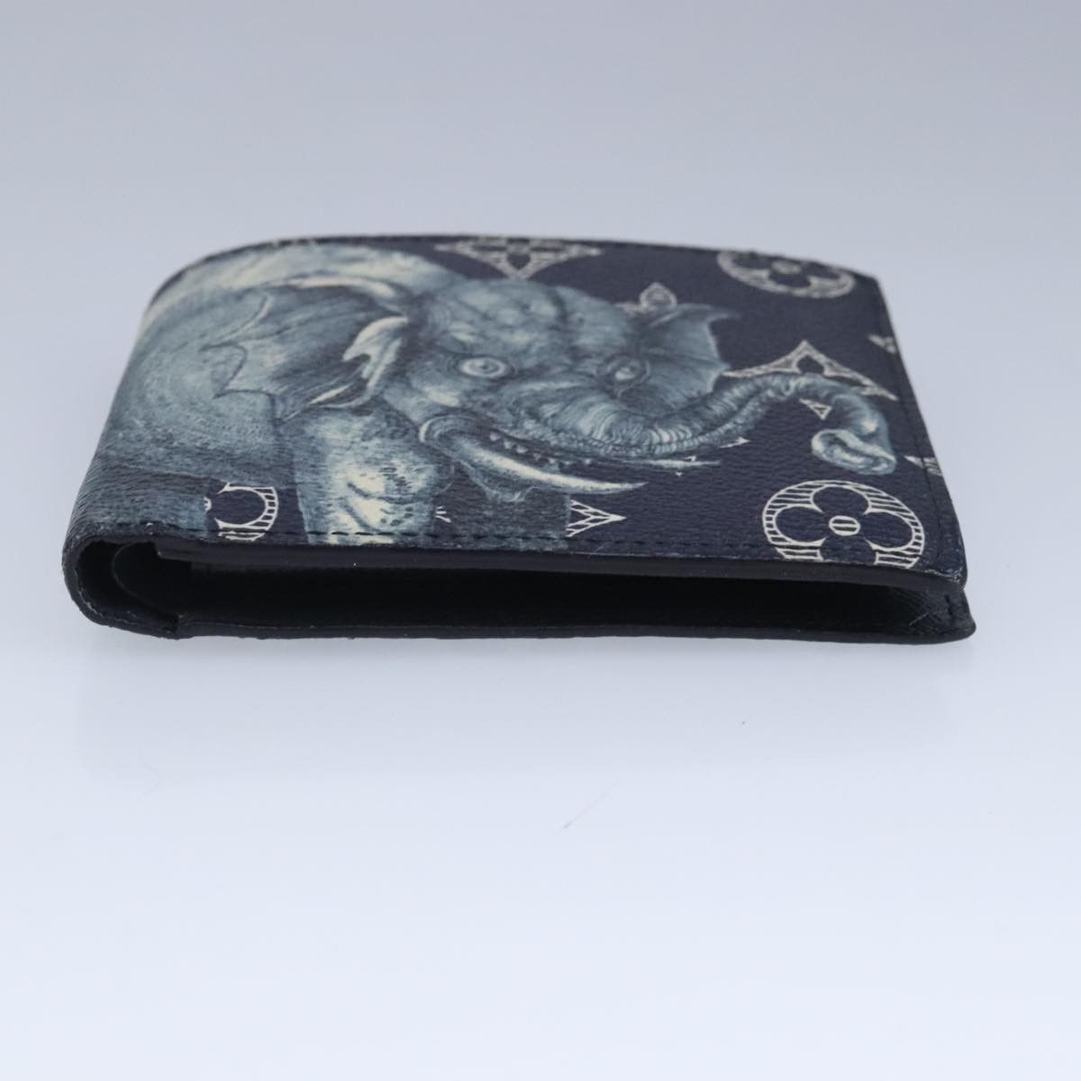 Louis Vuitton Marco Navy Canvas Wallet (Pre-Owned) Size ONE SIZE - 7 Thumbnail