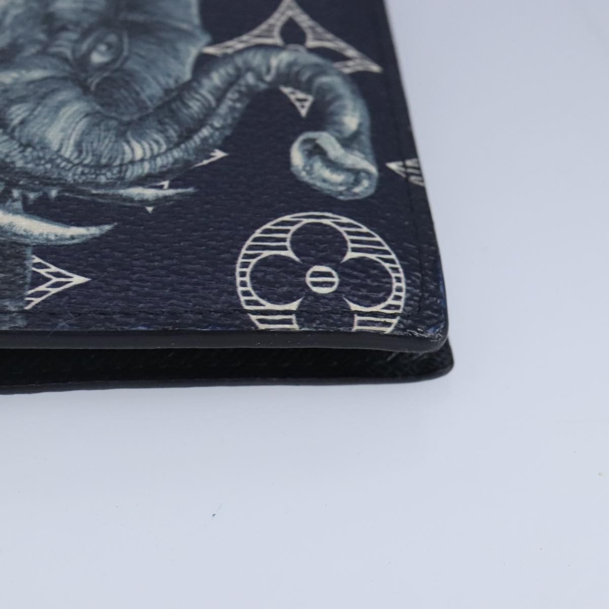 Louis Vuitton Marco Navy Canvas Wallet (Pre-Owned) Size ONE SIZE - 9 Thumbnail