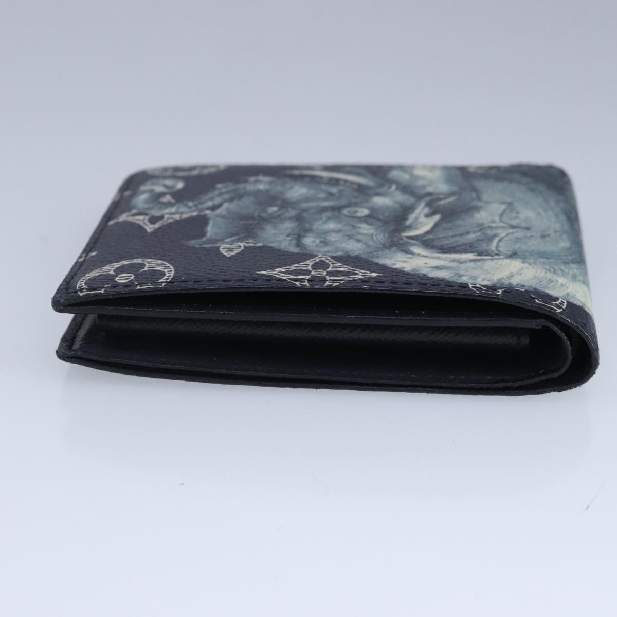 Louis Vuitton Marco Navy Canvas Wallet (Pre-Owned) Size ONE SIZE - 6 Thumbnail