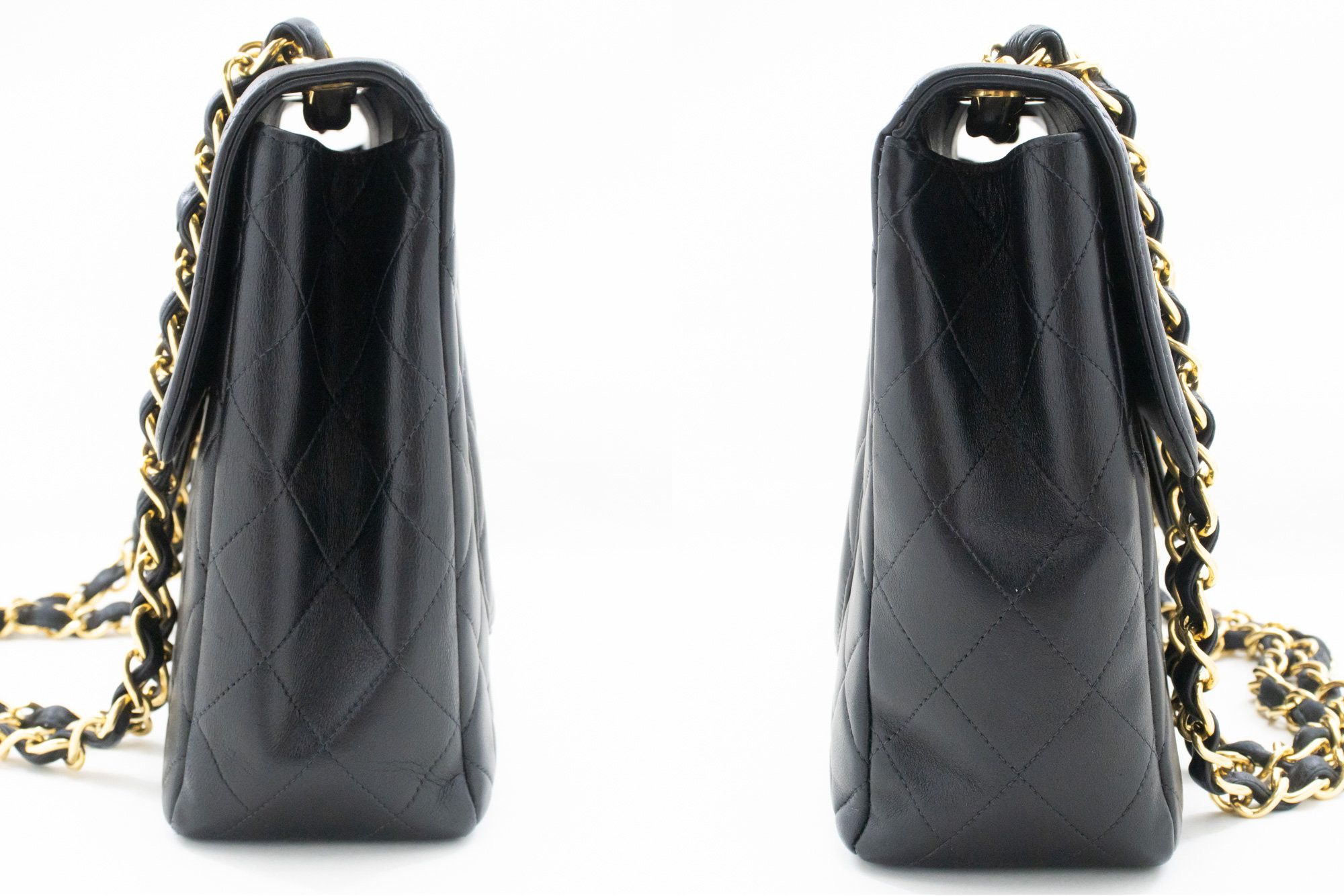Chanel Black Leather Shoulder Bag (Pre-Owned) Size ONE SIZE - 3 Thumbnail