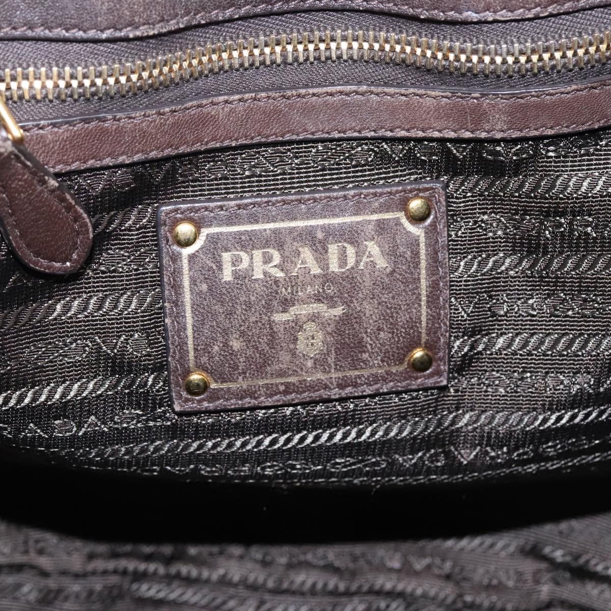 Prada Khaki Synthetic Tote Bag (Pre-Owned) Size ONE SIZE - 9 Thumbnail