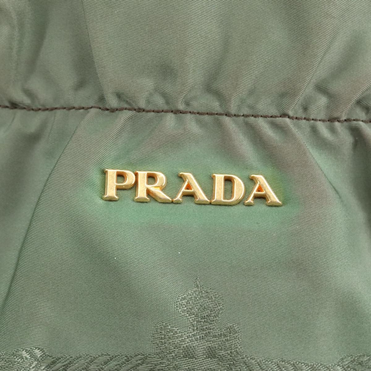 Prada Khaki Synthetic Tote Bag (Pre-Owned) Size ONE SIZE - 7 Thumbnail