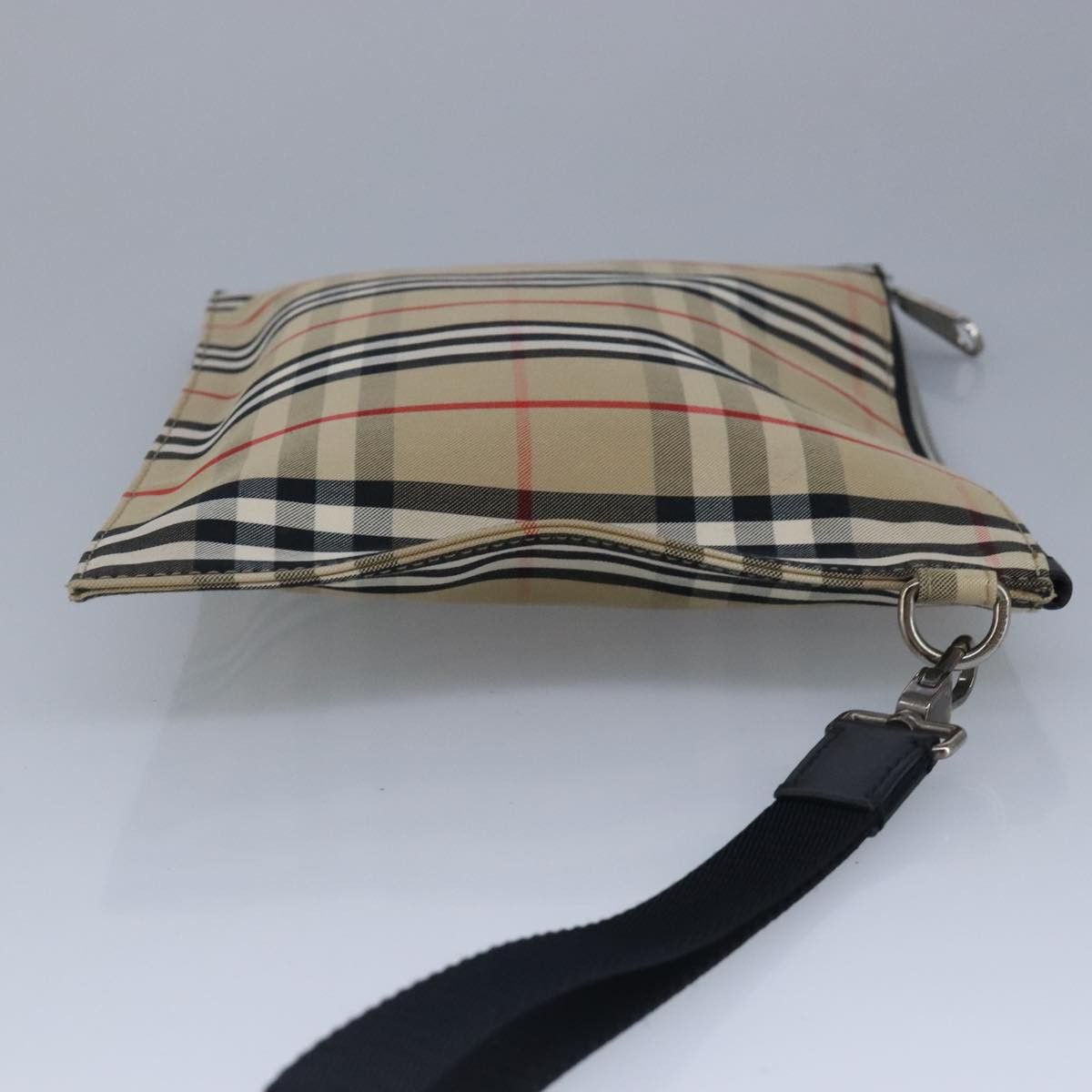 Burberry Nova Check Beige Canvas Clutch Bag (Pre-Owned) Size ONE SIZE - 4 Thumbnail