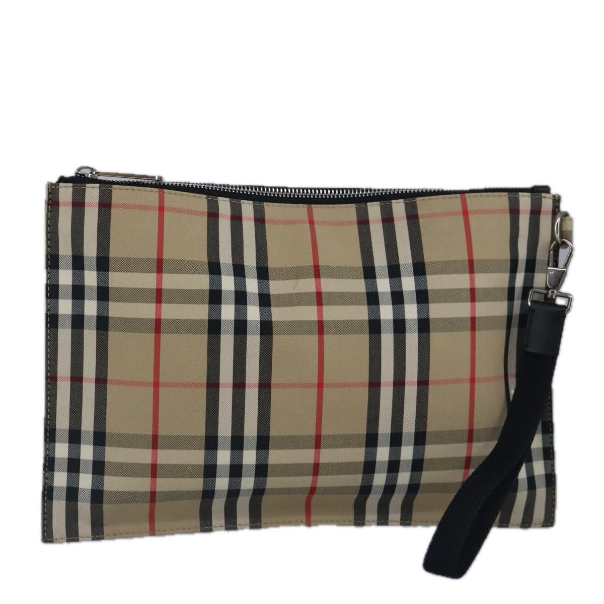 Burberry Nova Check Beige Canvas Clutch Bag (Pre-Owned) Size ONE SIZE - 14 Thumbnail