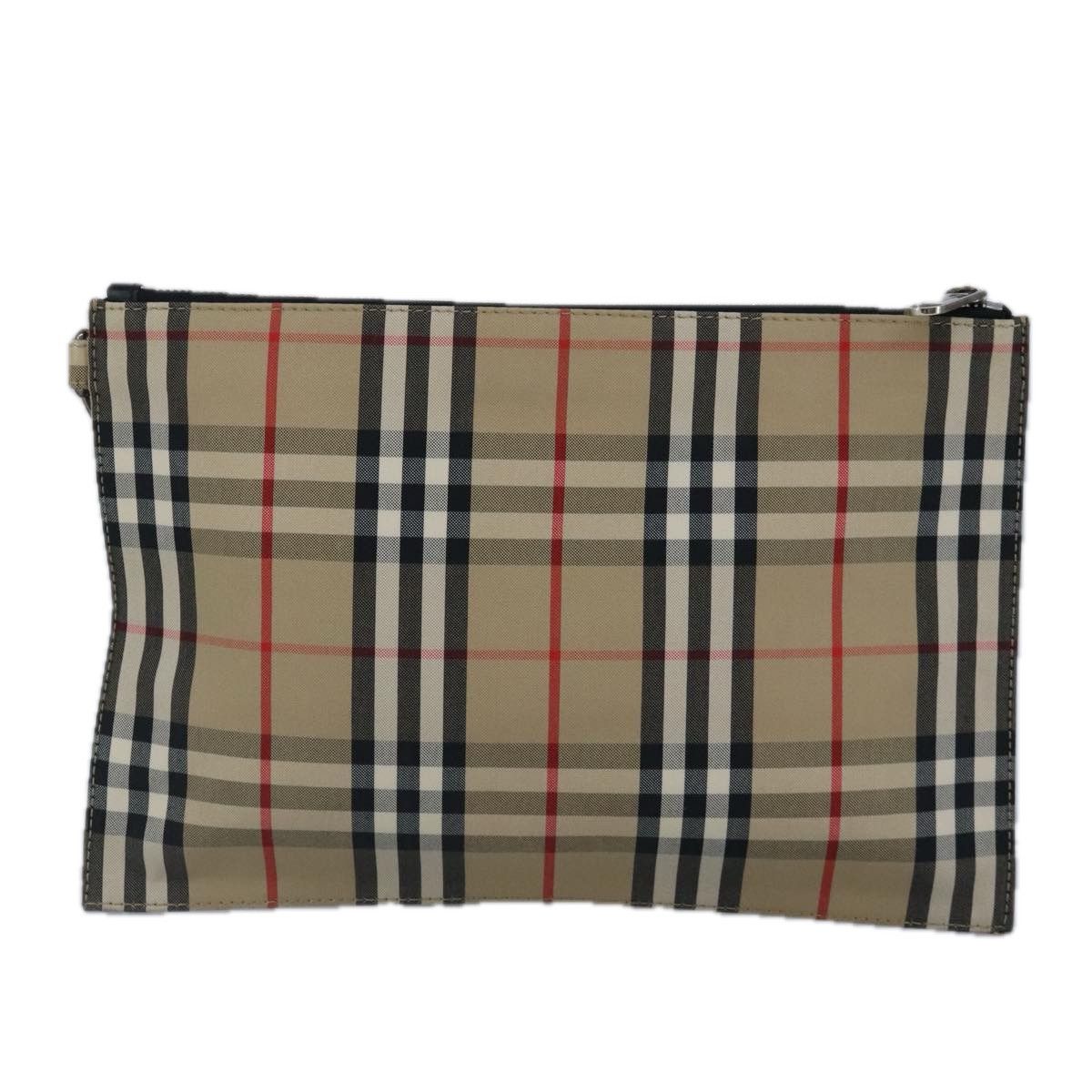 Burberry Nova Check Beige Canvas Clutch Bag (Pre-Owned) Size ONE SIZE - 2 Thumbnail