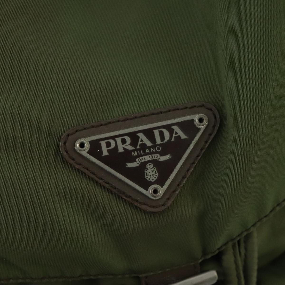 Prada Re-Nylon Khaki Synthetic Backpack Bag (Pre-Owned) Size ONE SIZE - 7 Thumbnail