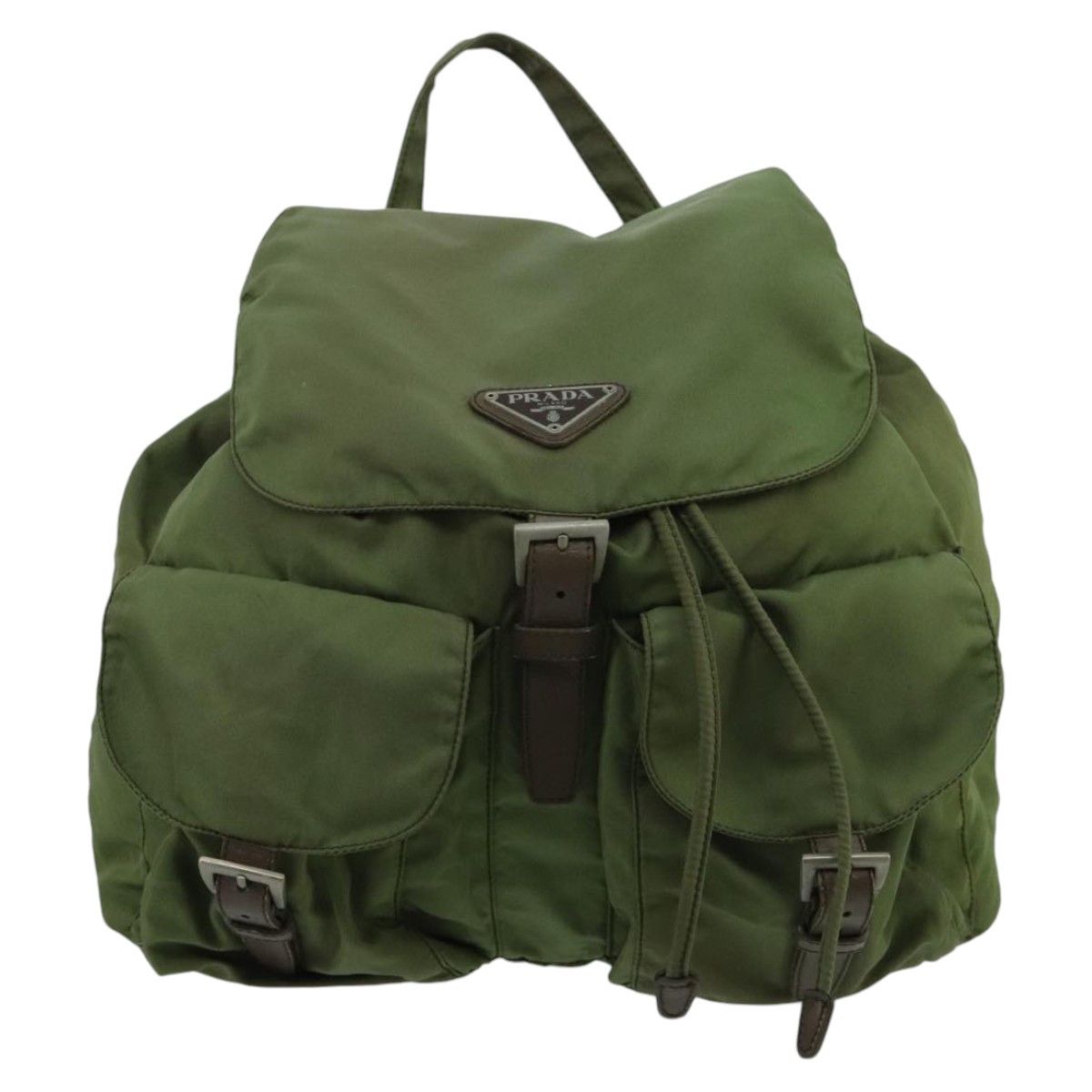Prada Re-Nylon Khaki Synthetic Backpack Bag (Pre-Owned) Size ONE SIZE - 12 Thumbnail