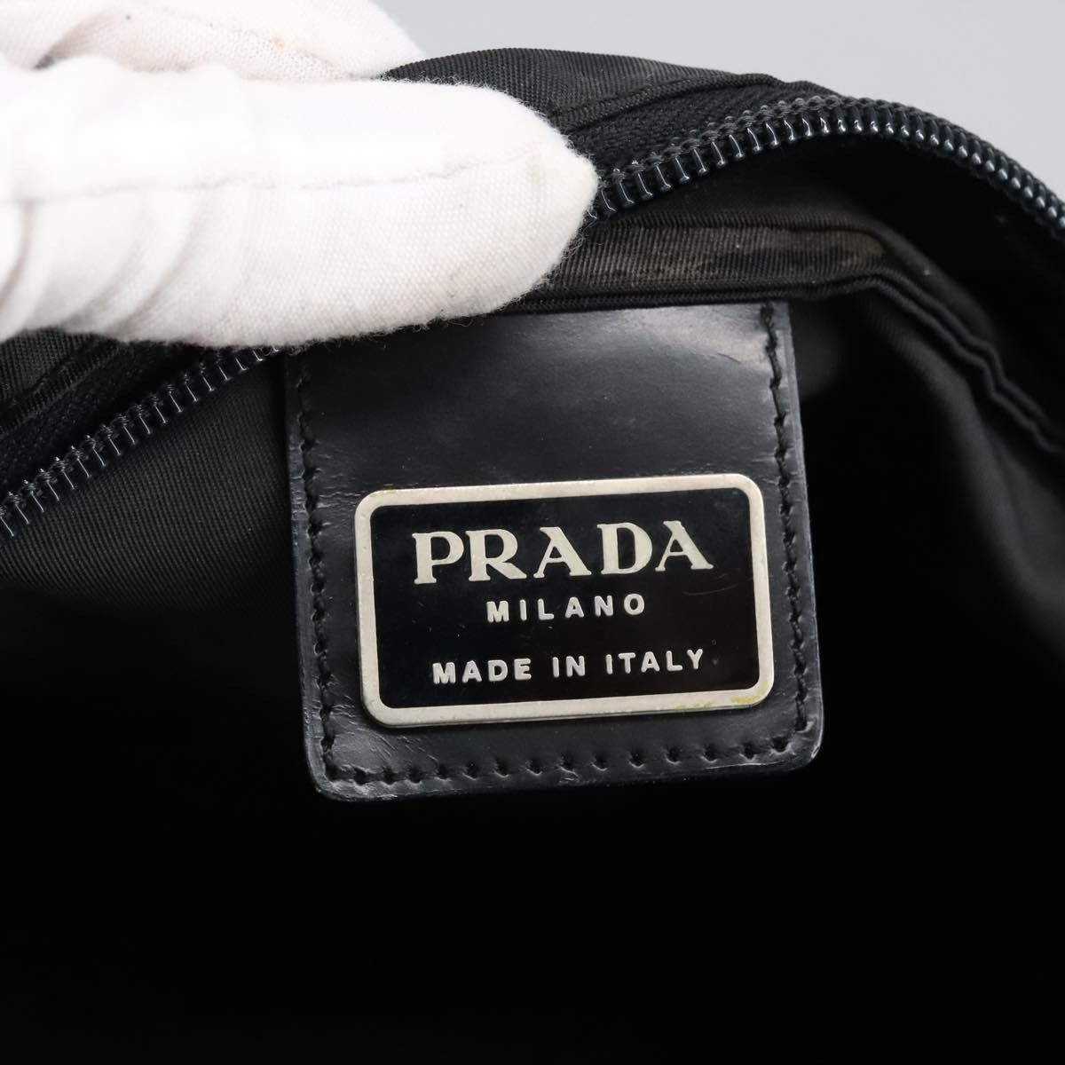 Prada Re-Nylon Black Synthetic Shoulder Bag (Pre-Owned) Size ONE SIZE - 14 Thumbnail