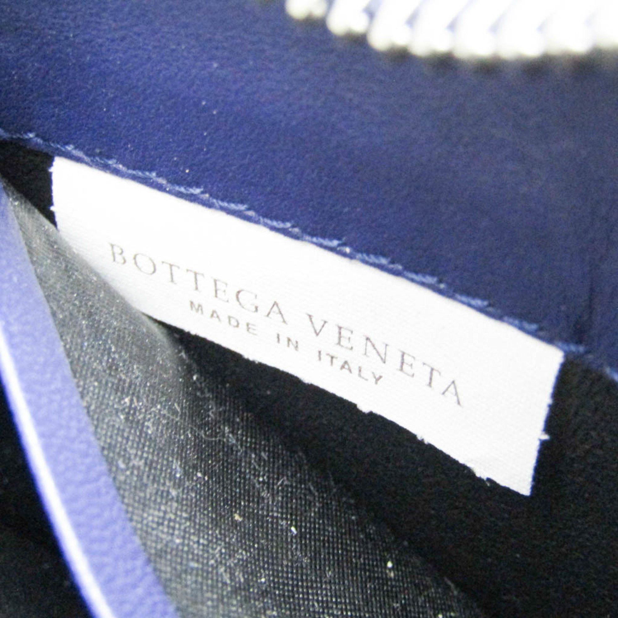Bottega Veneta Intrecciato Blue Leather Wallet (Pre-Owned) Size ONE SIZE - 7 Thumbnail