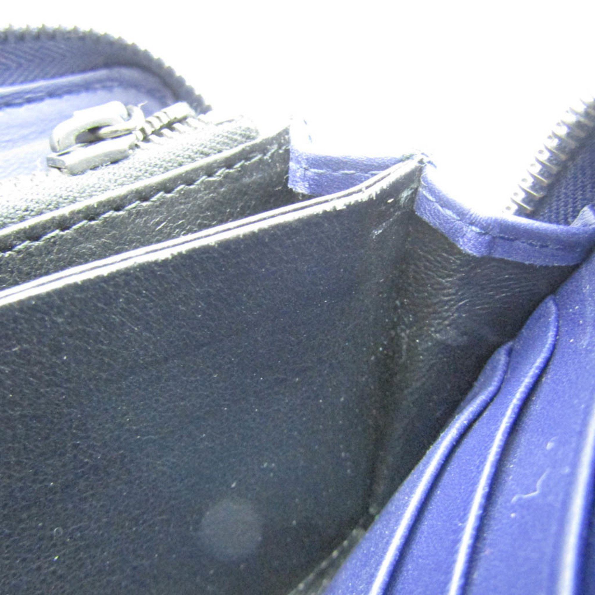 Bottega Veneta Intrecciato Blue Leather Wallet (Pre-Owned) Size ONE SIZE - 13 Thumbnail