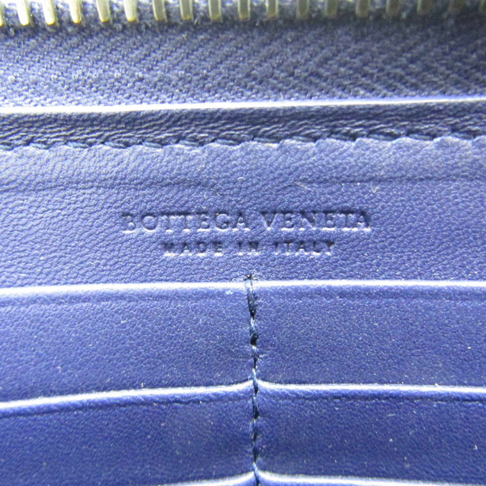 Bottega Veneta Intrecciato Blue Leather Wallet (Pre-Owned) Size ONE SIZE - 15 Thumbnail