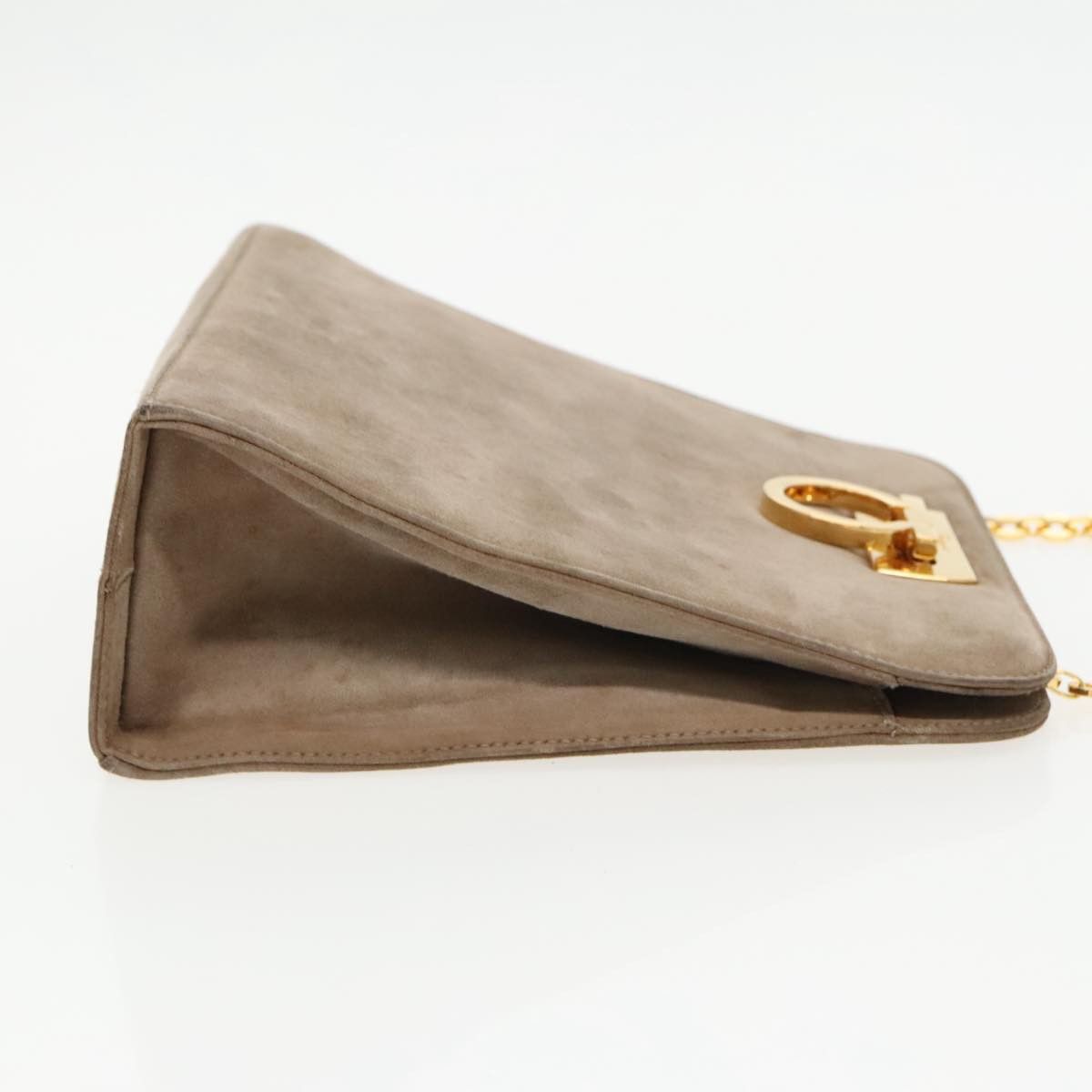 Salvatore Ferragamo Brown Suede Shoulder Bag (Pre-Owned) Size ONE SIZE - 3 Thumbnail