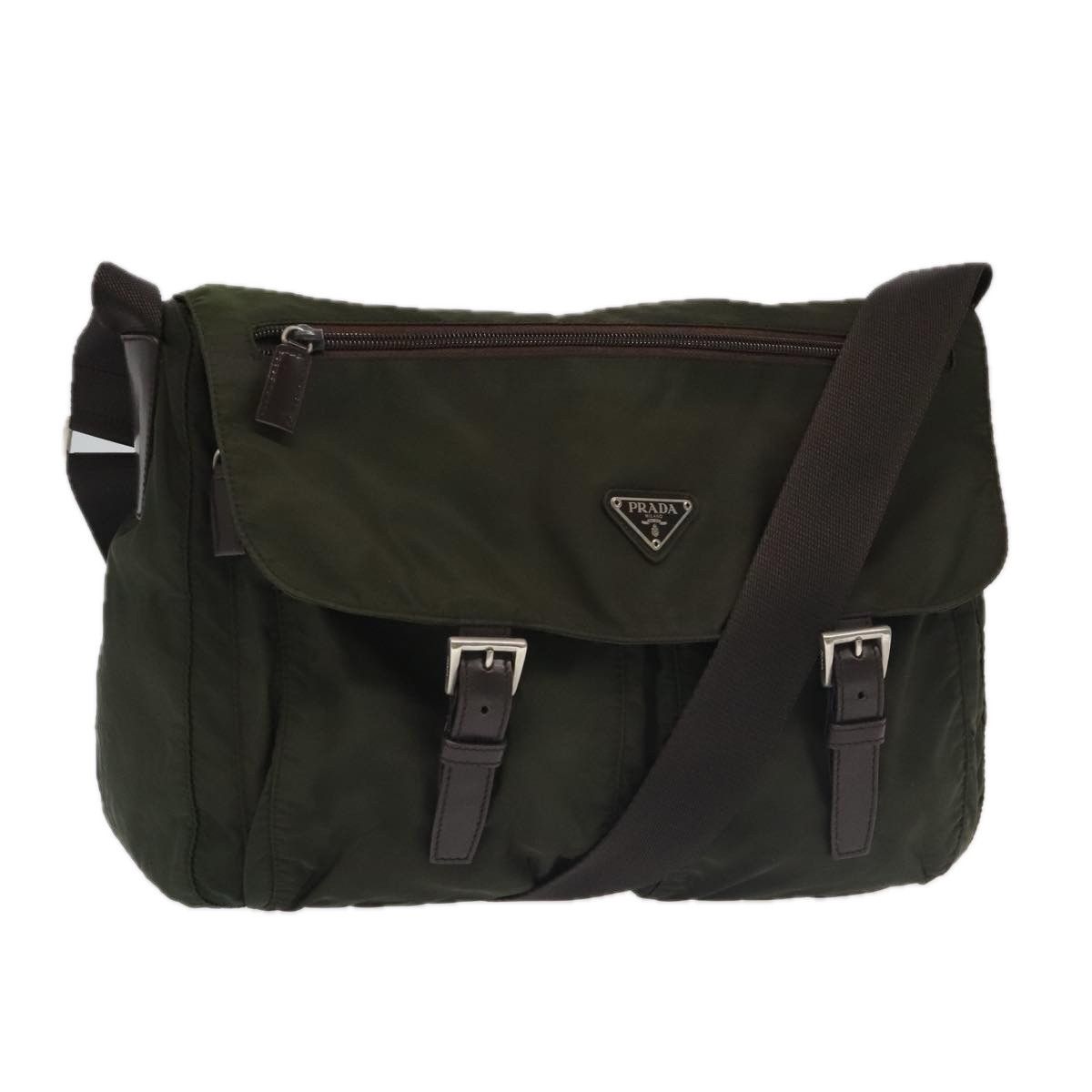 Prada Re-Edition Khaki Synthetic Shoulder Bag (Pre-Owned) Size ONE SIZE - 19 Thumbnail
