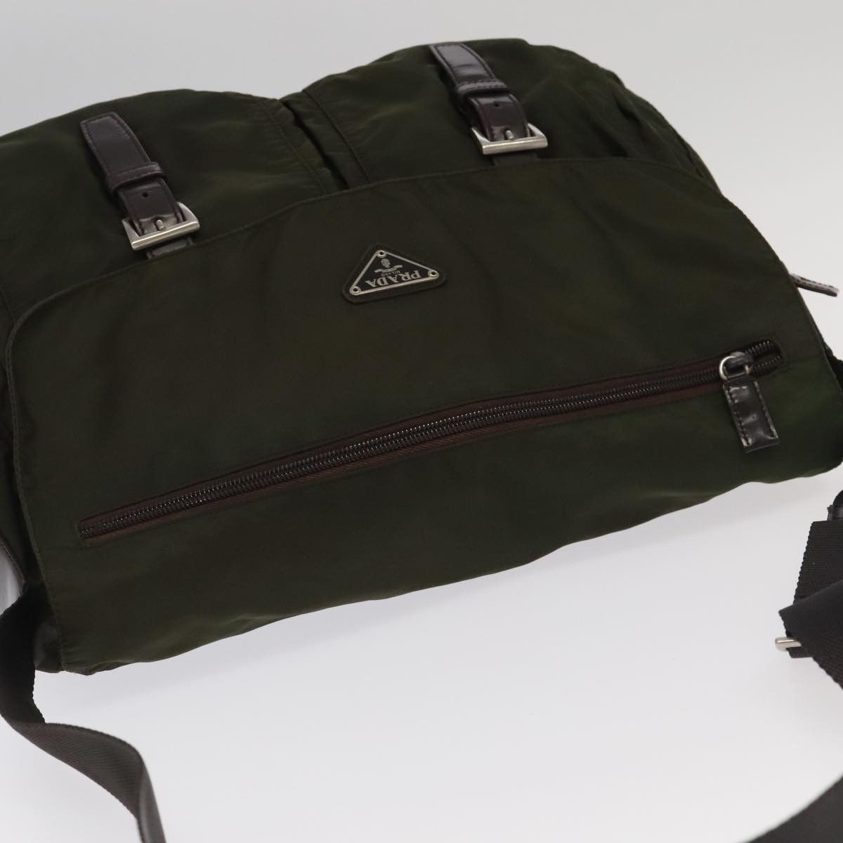 Prada Re-Edition Khaki Synthetic Shoulder Bag (Pre-Owned) Size ONE SIZE - 20 Thumbnail