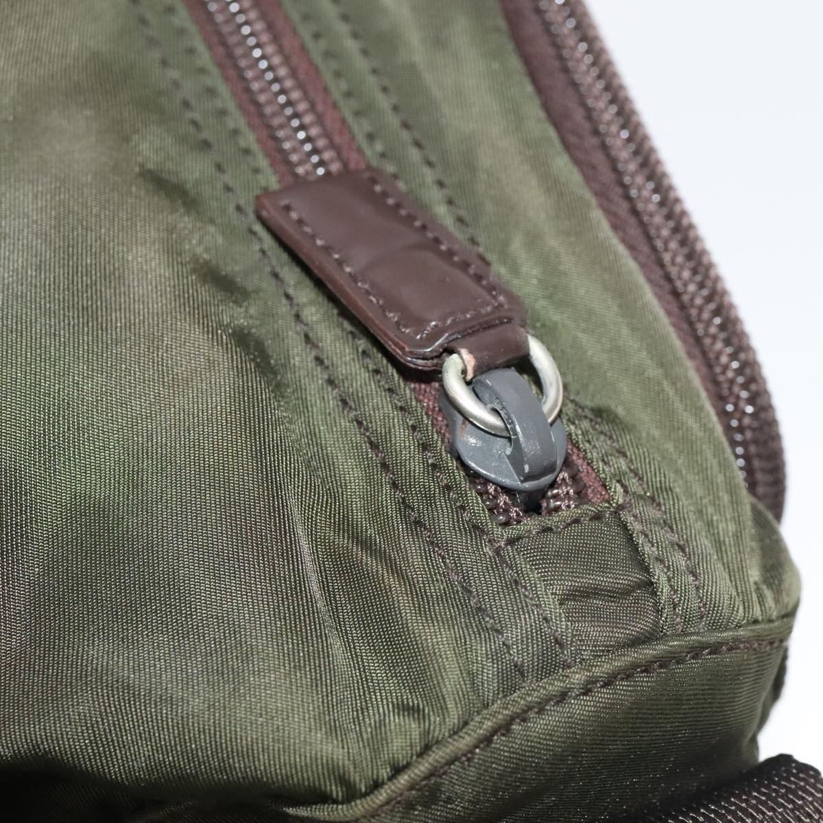 Prada Re-Edition Khaki Synthetic Shoulder Bag (Pre-Owned) Size ONE SIZE - 13 Thumbnail