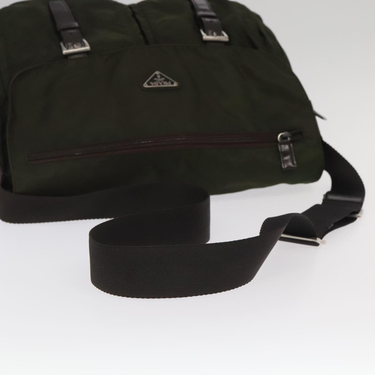 Prada Re-Edition Khaki Synthetic Shoulder Bag (Pre-Owned) Size ONE SIZE - 5 Thumbnail