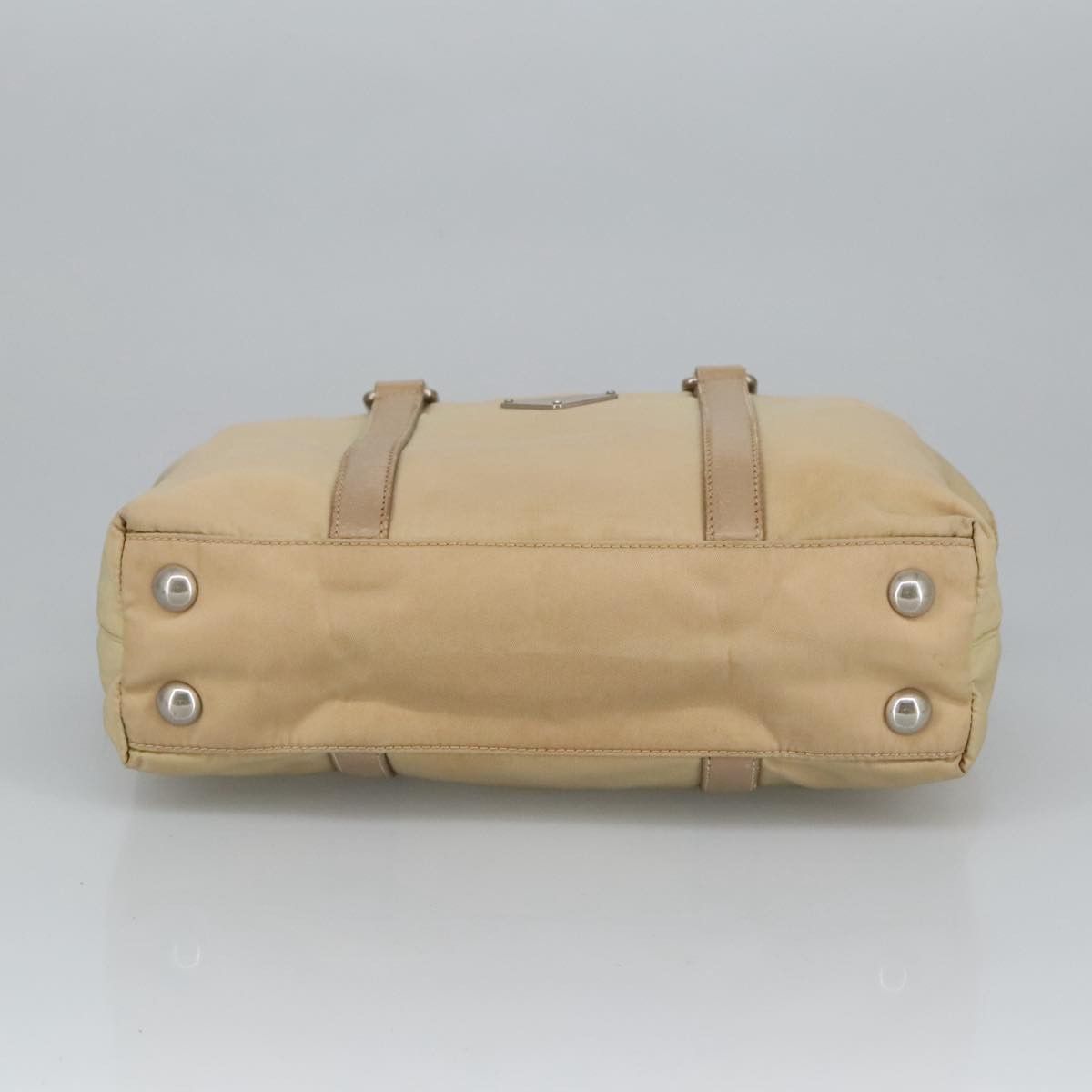 Prada Triangle Logo Beige Synthetic Handbag (Pre-Owned) Size ONE SIZE - 20 Thumbnail