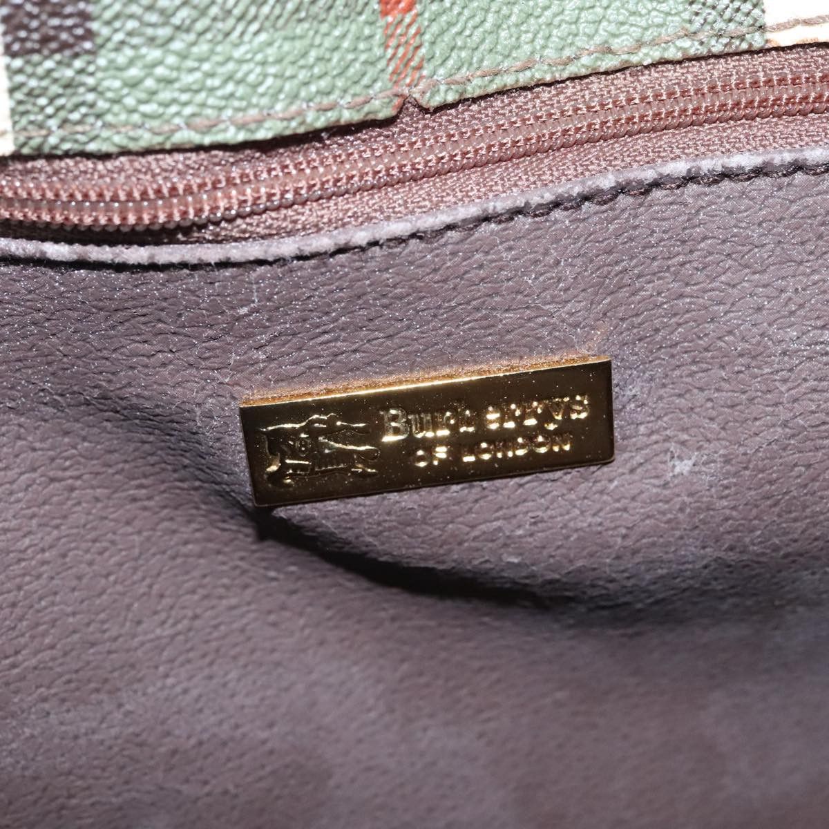 Burberry Nova Check Green Canvas Shoulder Bag (Pre-Owned) Size ONE SIZE - 8 Thumbnail