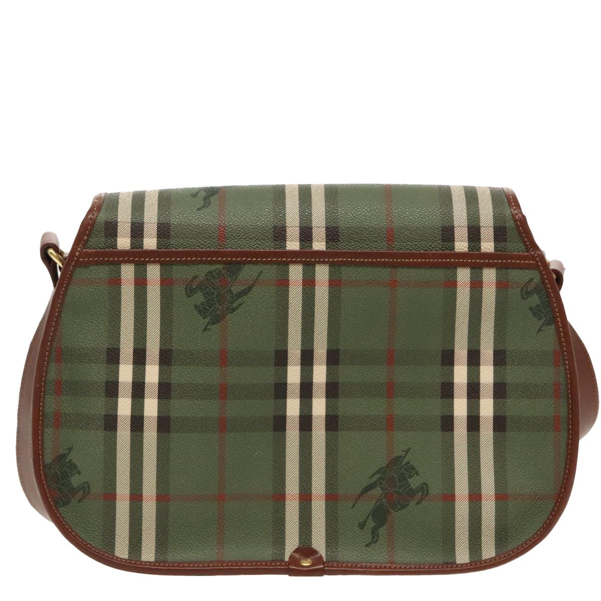 Burberry Nova Check Green Canvas Shoulder Bag (Pre-Owned) Size ONE SIZE - 2 Thumbnail