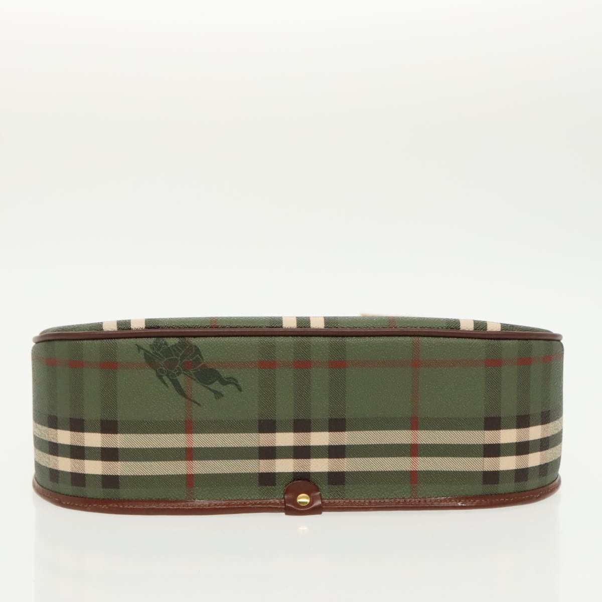 Burberry Nova Check Green Canvas Shoulder Bag (Pre-Owned) Size ONE SIZE - 5 Thumbnail