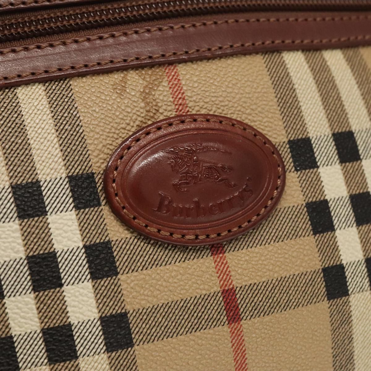 Burberry Nova Check Beige Canvas Clutch Bag (Pre-Owned) Size ONE SIZE - 9 Thumbnail