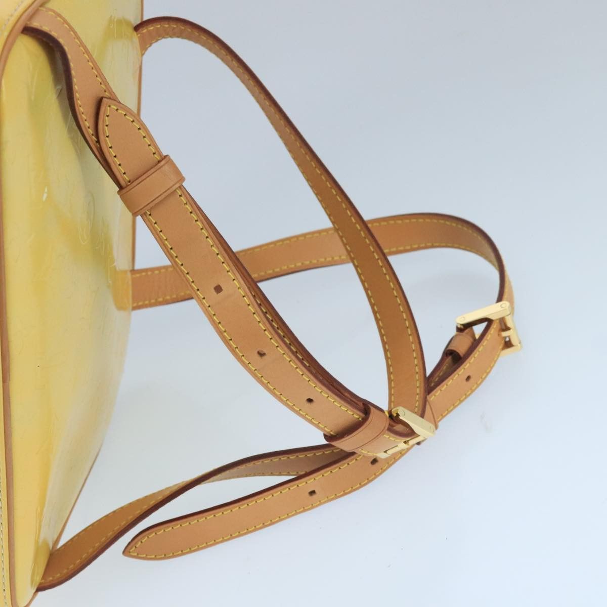 Louis Vuitton Marly Beige Patent Leather Backpack Bag (Pre-Owned) Size ONE SIZE - 4 Thumbnail