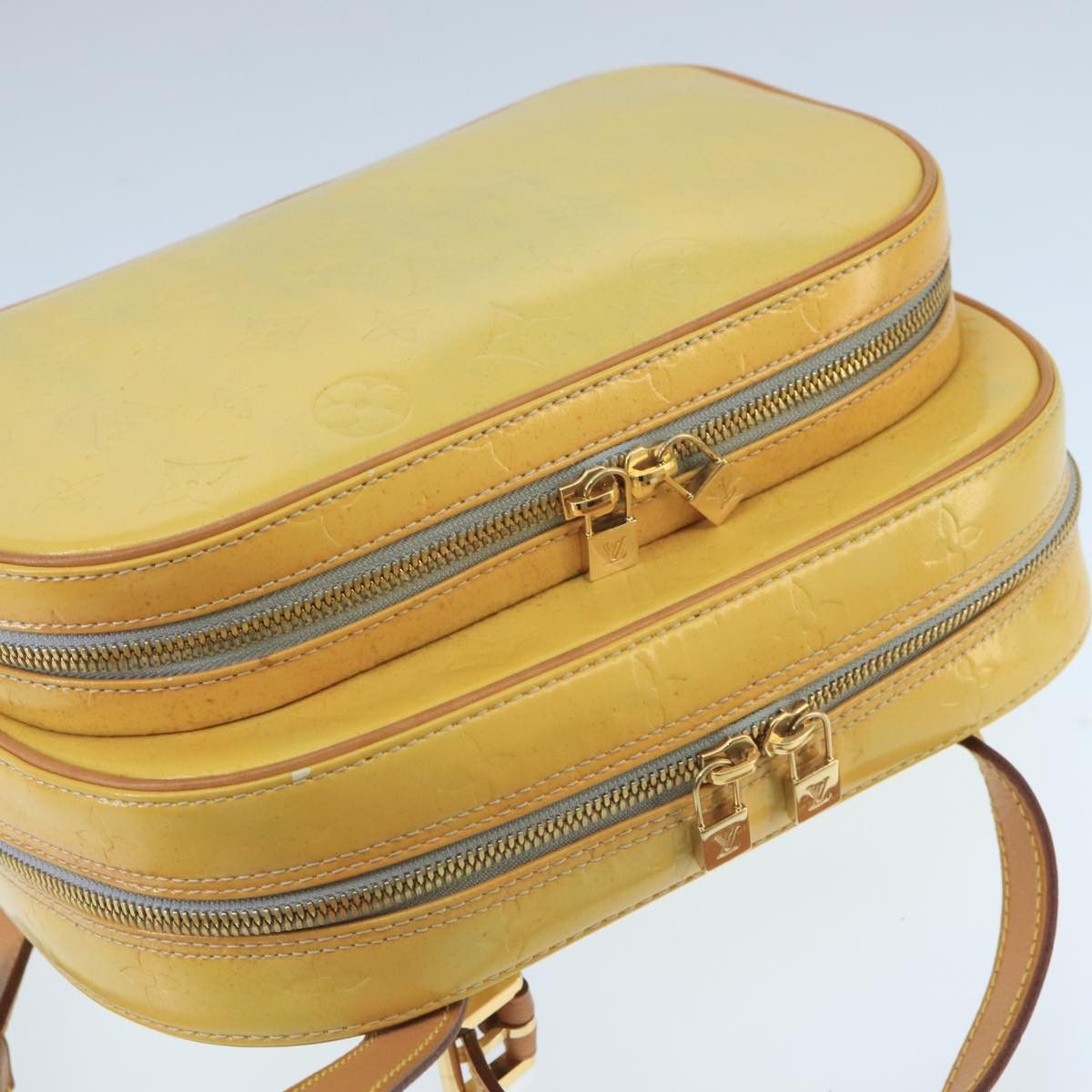 Louis Vuitton Marly Beige Patent Leather Backpack Bag (Pre-Owned) Size ONE SIZE - 13 Thumbnail