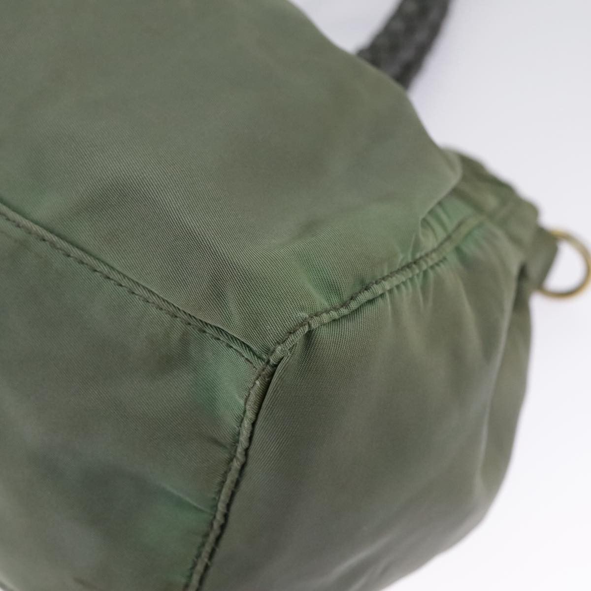 Prada Green Synthetic Handbag (Pre-Owned) Size ONE SIZE - 11 Thumbnail