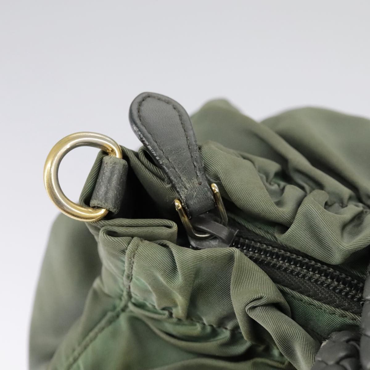 Prada Green Synthetic Handbag (Pre-Owned) Size ONE SIZE - 19 Thumbnail