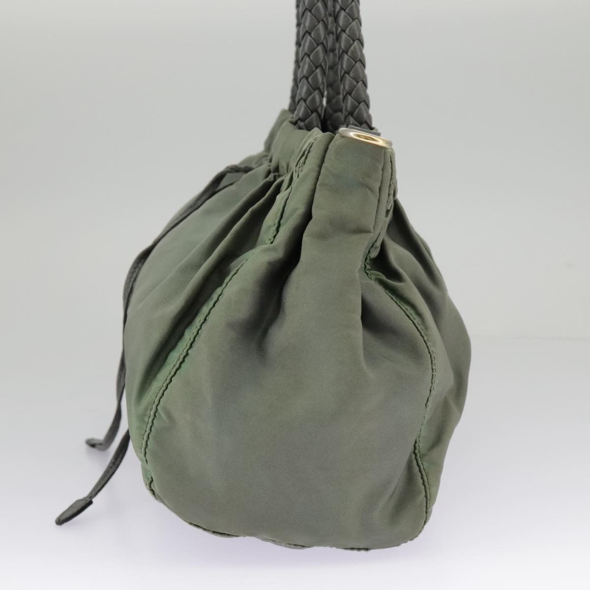 Prada Green Synthetic Handbag (Pre-Owned) Size ONE SIZE - 4 Thumbnail