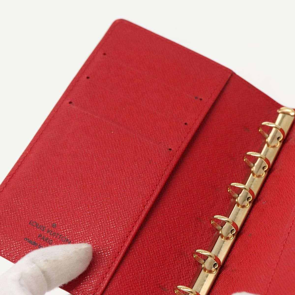 Louis Vuitton Agenda Pm Red Leather Wallet (Pre-Owned) Size ONE SIZE - 17 Thumbnail