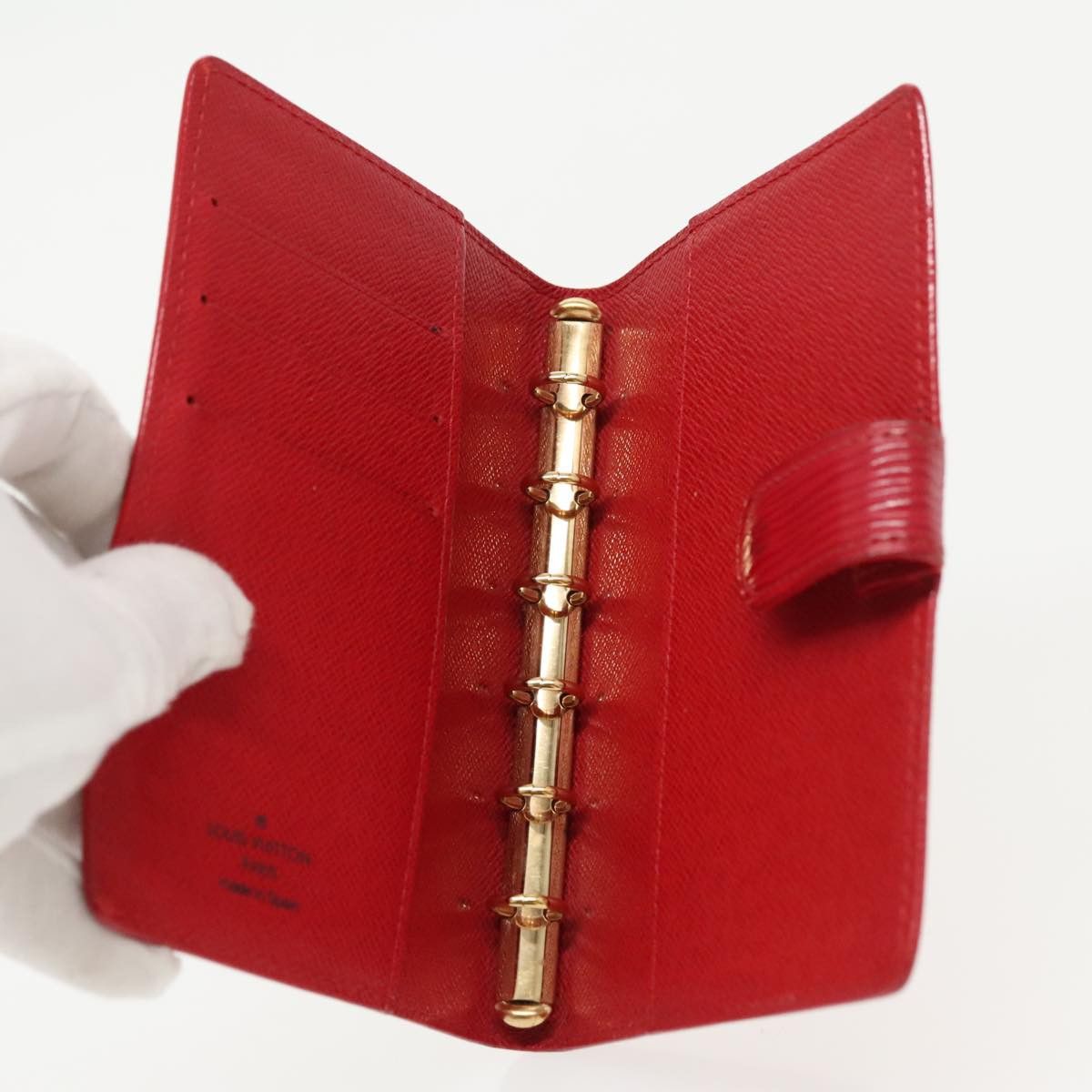 Louis Vuitton Agenda Pm Red Leather Wallet (Pre-Owned) Size ONE SIZE - 11 Thumbnail