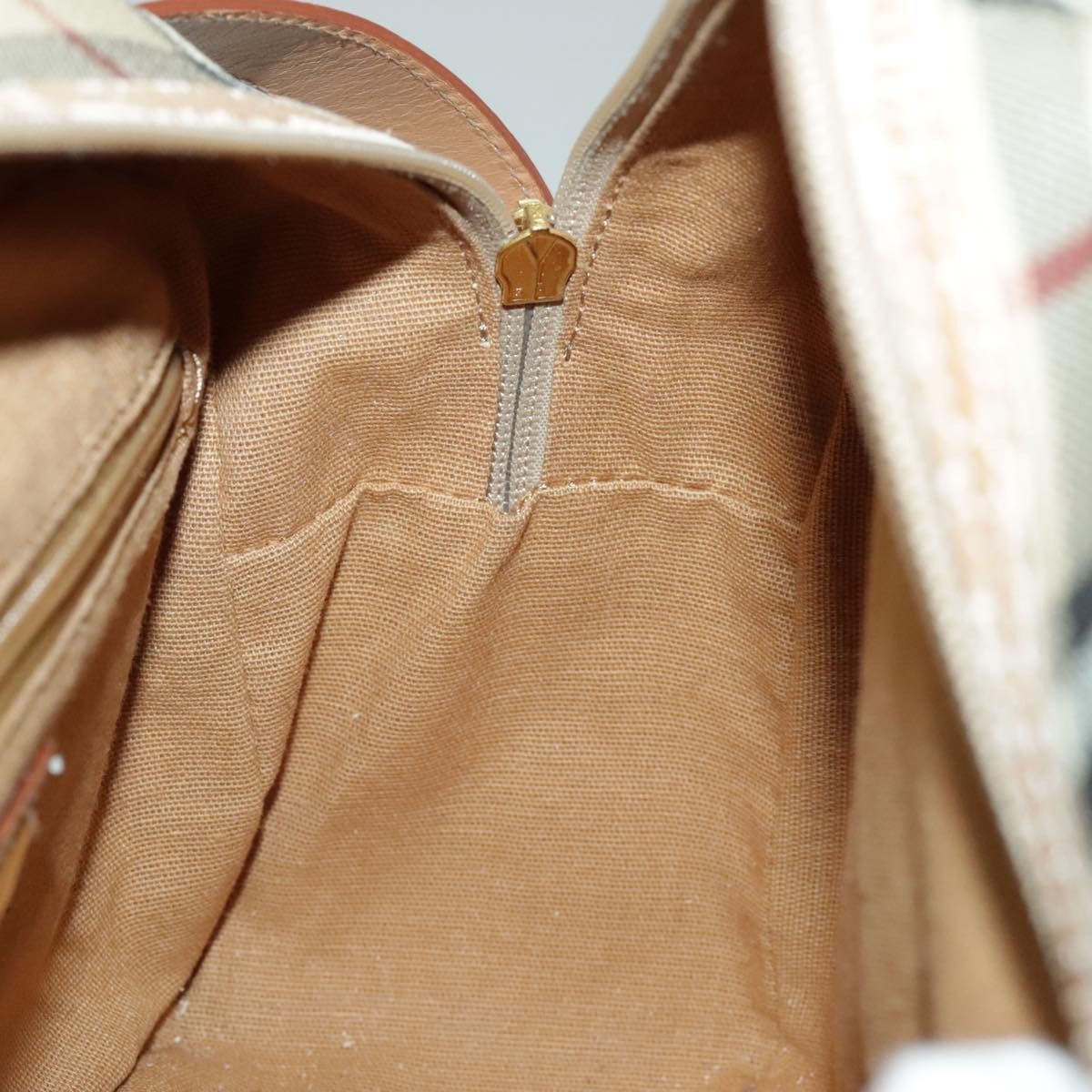 Burberry Nova Check Beige Canvas Shoulder Bag (Pre-Owned) Size ONE SIZE - 14 Thumbnail