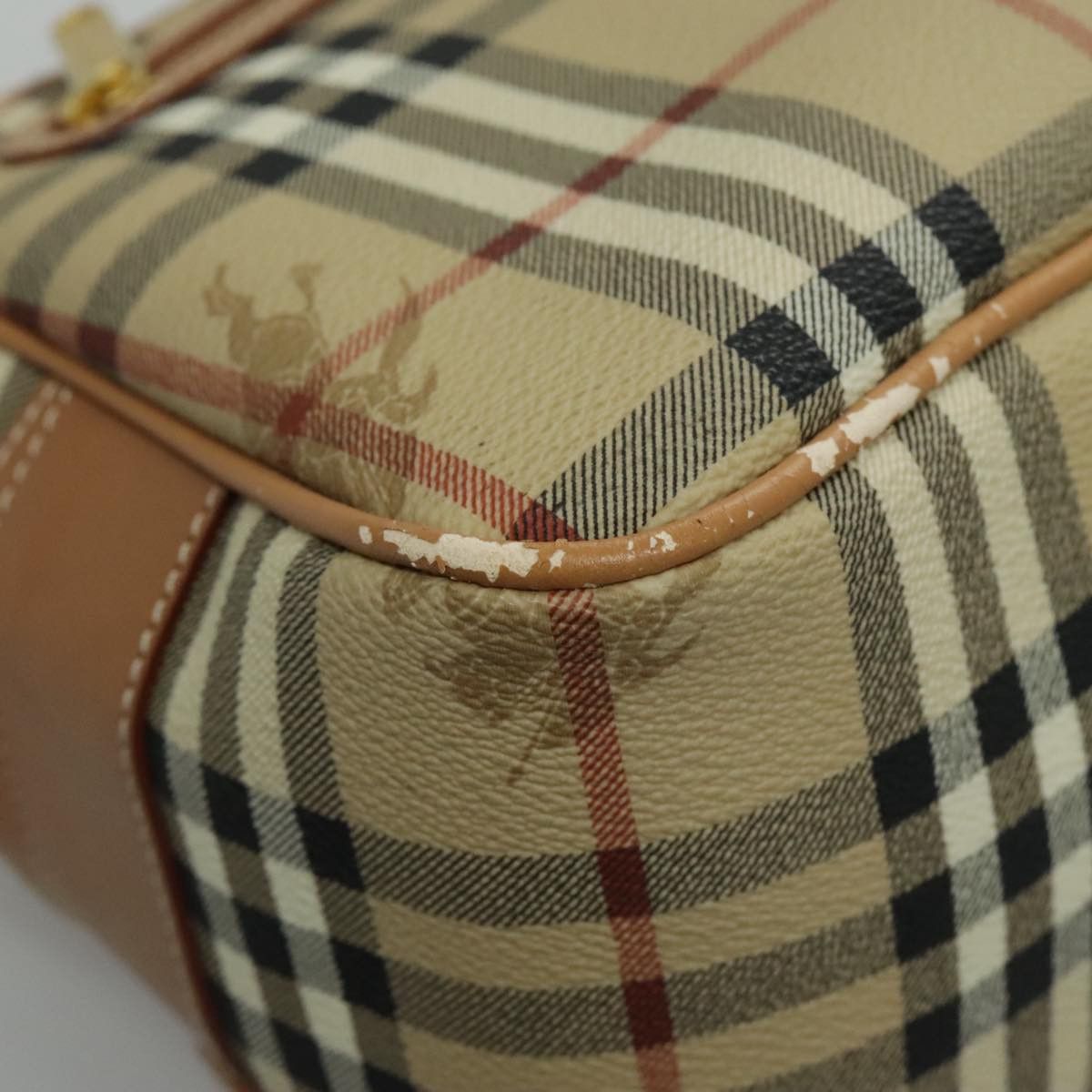 Burberry Nova Check Beige Canvas Shoulder Bag (Pre-Owned) Size ONE SIZE - 8 Thumbnail